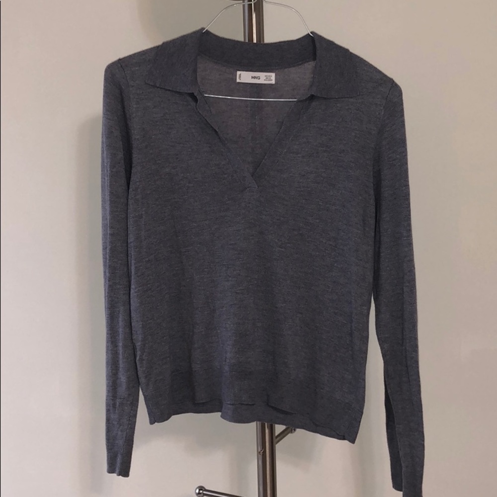 MANGO Gray Sweater